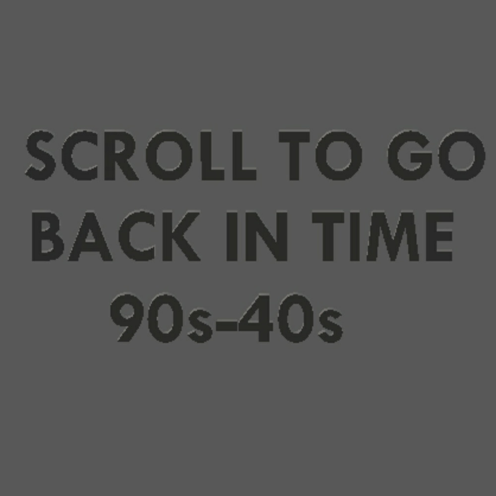 Clothing gets older the farther you scroll